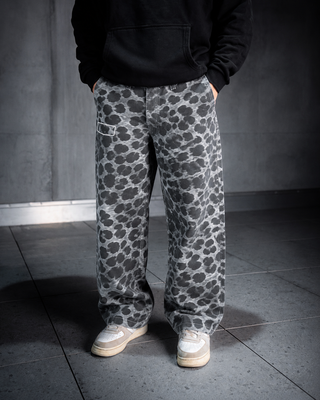 Baggy Pant - Grey Leopard